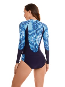 Robe de bain de protection pour femme, maillot de bain personnalisable avec short intégré, conception OEM ODM, impression de logo personnalisé, marque privée - Product Image 4