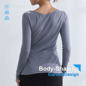 2025 Camisa de regulación térmica de tela PCM para mujer-Manga larga - Product Image 4