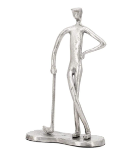 Sculpture artistique en aluminium pour présentoir de livres, offrant une touche moderne pour un style de maison contemporain - Product Image 3