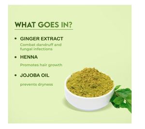 Polvo de henna/mehandi herbal Ovees con polvo de amla, shikakai y brahmi para un acondicionamiento extra y control de la caída del cabello. - Product Image 4