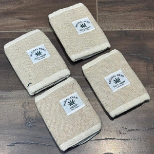 กระเป๋าสตางค์พับสามทบทำด้วยมือธรรมชาติหิมาลายันกระเป๋าสตางค์เรียบง่ายเป็นมิตรกับสิ่งแวดล้อมสำหรับใส่บัตรและเงินสด - Product Image 4