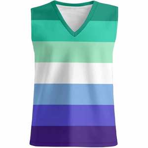 Vente en gros de débardeurs pour hommes de haute qualité, logo personnalisé, vêtements décontractés, taille XL, coton et polyester, sans manches, pour la remise en forme - Product Image 3