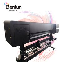 Benlun 1900 Venta caliente Eco para impresora de inyección de tinta UV solvente Roll-to-Roll Material flexible automático para tinte UV a base de agua para Flex