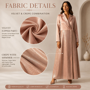 Robe Abaya Modeste en Satin de Luxe pour Femmes, Élégante Robe Islamique Dubaï, Kaftan à Manches Longues |   Robe longue de style boutique haut de gamme - Product Image 4
