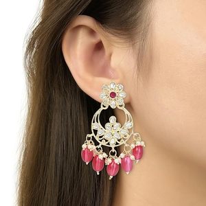 Vintage Flower Design Alloy Jewelry Set Gold Plated Crystal Rhinestone Necklace <b>Earrings</b> Women's Wedding Party Gift - Product Image 3