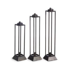 Farol Decorativo de Vidrio y Hierro para el Hogar, Color Negro Mate, Tamaño Estándar, Portavelas Hecho a Mano, Tamaño y Forma Personalizados - Product Image 6