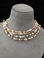 Perles de culture d'eau douce naturelles de qualité AAAA, multicolores, baroques, forme pomme de terre, 4-8 mm, 74 pouces, pour la fabrication de bijoux, vente en gros.
