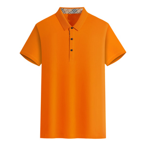 เสื้อโปโลแขนสั้นสีกรมท่าสำหรับผู้ชาย ผ้าฝ้ายปิเก้สีพื้น ระบายอากาศได้ดี ดีไซน์ถักแบบลำลอง ทรงปกติ - Product Image 3