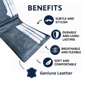 Cartera de Cuero Genuino para Hombre, Diseño Simple, Hecha en Pakistán, Mejores Carteras de Cuero, Superventas 2026 - Product Image 4