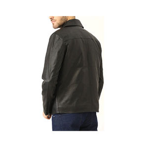 Blouson en cuir pour moto, homme, hiver, col montant, imperméable, réversible, design personnalisé, logo sur le devant, respirant, écologique - Product Image 4