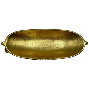 Bol de service en métal fait main avec poignées en anneau, style vintage poli, 16 pouces, pour la présentation des aliments - Product Image 2