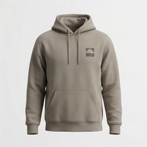 Sweat à capuche professionnel haut de gamme pour homme, coupe confortable, logo personnalisé, impression en relief, couleur unie, 2025, poids lourd - Product Image 1