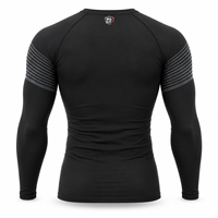 T-shirt de compression à manches longues pour homme, idéal pour l'entraînement en salle de sport, sous-vêtement de sport, fabricant OEM en marque blanche