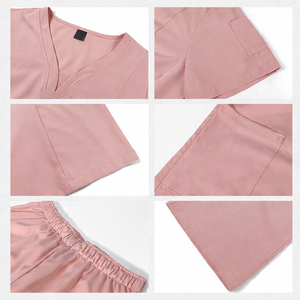 Conjuntos de Uniformes Médicos Personalizados para Clínicas, Trajes Quirúrgicos para Doctores y Enfermeras, de Punto de Spandex/Poliéster, Unisex, para Hospital, ODM Needle - Product Image 3