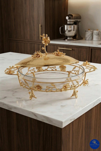 Couvercle en verre trempé isolant, résistant à la chaleur, anti-buée, pour plat chauffant, couvercle double couche pour plat de service, pour maintenir au frais - Product Image 3