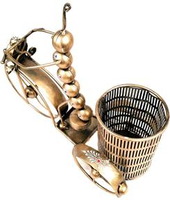 Porte-bouteilles en forme de cycle unique pour centre de table, présentoir de bar et objet cadeau, provenant d'Inde - Product Image 5