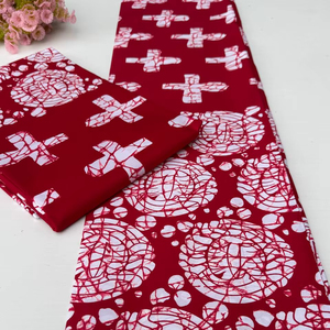 ผ้าพิมพ์ลายแอฟริกันใต้คุณภาพพรีเมียม ผ้าแอนการา 100% ผ้าฝ้าย สีสันสดใส สำหรับเสื้อผ้า งานฝีมือ และเครื่องประดับ - Product Image 1