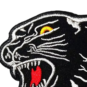 Parches de Tela Bordados con Pantera Negra, Estilos de Cabello Africanos, Logotipo de Equipo Deportivo de Fútbol Americano Personalizado - Product Image 4