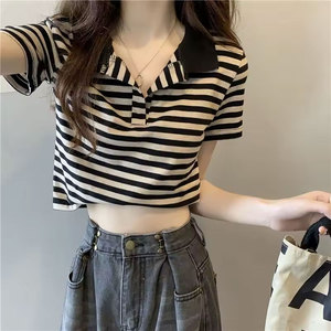 เสื้อเชิ้ตผู้หญิงแขนสั้นลำลองผ้าถักคอตตอน/ใยไผ่ระบายอากาศได้ดีทรงปกติจากท็อปช็อป - Product Image 5