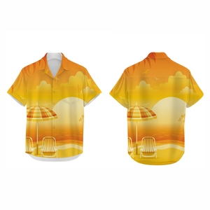 เสื้อเชิ้ตชายหาดพิมพ์ลายทรอปิคอลสำหรับผู้ชาย ปรับแต่งได้ น้ำหนักเบา ระบายอากาศได้ดี ผลิตจากโพลีเอสเตอร์ เหมาะสำหรับวันหยุดฤดูร้อน แฟชั่นเสื้อผ้า - Product Image 1