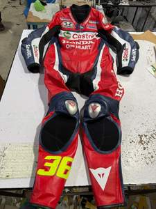 Combinaison de motard en cuir de vachette véritable, deux pièces, coupe-vent, de qualité supérieure, très vendue - Product Image 3