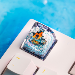 Keycaps Artisanat Forêt Mystique, Keycaps Artisanat Personnalisé, Keycaps Anime Mignons, Keycaps Verts, Ensemble de Keycaps, Keycaps en Bois - Product Image 1