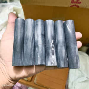 Rouleaux de corne de buffle noire véritable faits à la main de 90 mm, matériau artisanal naturel à prix avantageux - Product Image 6