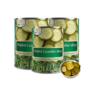 Vietnam Manufacturer Supply Best Selling Tasty Canned <b>Pickled</b> Cucumber Slices <b>Packed</b> in Various Size Can - Product Image 1
