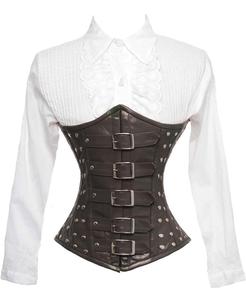 Corsets vintage pour femmes, sexy, gainants, respirants, en cuir moderne, pour grandes tailles - Product Image 1