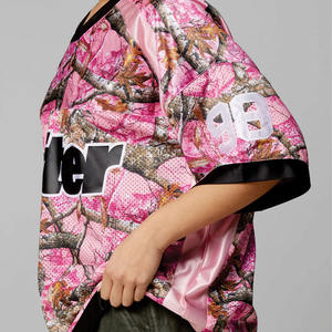 Jersey de Fútbol Americano Rosa Camuflado Extra Grande Personalizado de Alta Calidad, Ropa Deportiva de Malla, Uniforme de Equipo, Fabricante de Marca Privada OEM - Product Image 5