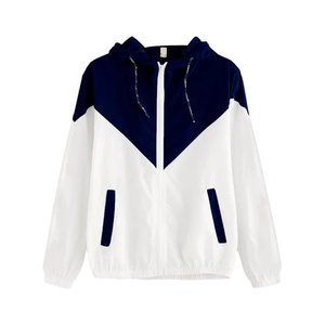 OEM Color Blocked Women Windbreaker <b>Jackets</b> Breathable Windproof Polyester Autumn Wear Women Windbreaker <b>Jackets</b> - Product Image 6