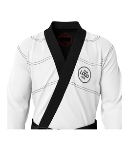 ชุดยิวยิตสูผ้าฝ้ายน้ำหนักเบาใส่สบาย โลโก้ด้านหน้า ดีไซน์สวย ราคาถูก เหมาะสำหรับทุกเพศ ชุดศิลปะการต่อสู้ ยิวยิตสู คิโมโน - Product Image 3