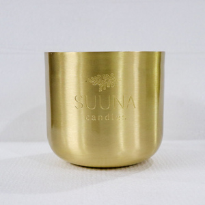 Bocaux à bougies vides en laiton de luxe sur mesure, contenants en laiton doré pour la fabrication de bougies, pour la décoration de la maison et la fabrication de bougies parfumées - Product Image 4