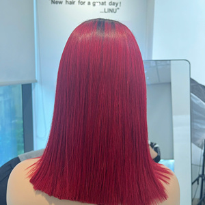 วิกผมคนตรงเงางามสีแดงสดจากเวียดนาม - Product Image 1