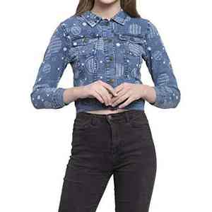 Una combinación de estilo clásico vintage y moda urbana contemporánea hace que estos sean los artículos de tops de mezclilla para mujer más vendidos. - Product Image 4