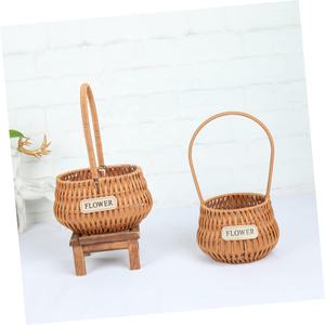 Panier à fleurs tressé en corde de papier et rotin, taille S, de la marque North, directement de l'usine, pour la Fête des Mères, pot à fleurs en forme de câlin, vente en gros - Product Image 5