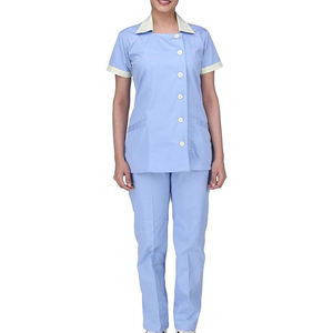 Ensemble de Blouse et Pantalon Médical Personnalisé pour Femme, Manches Courtes, Uniforme d'Infirmière, Tenue Professionnelle pour Hôpital, Cabinet Dentaire, Salon de Beauté et Spa - Product Image 1