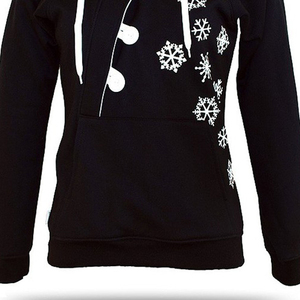 Sudadera con capucha de forro polar grueso para mujer, con cremallera de un cuarto, personalizada con estampado en relieve, con cremallera completa, directo de fábrica - Product Image 6