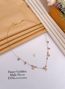 Collier pendentif élégant plaqué or avec strass rouge et perles de cristal pour femme, bijoux cadeau - Product Image 3