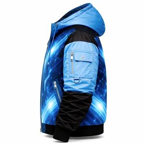 เสื้อแจ็คเก็ตบอมเบอร์พรีเมียมแบบมีฮู้ดสำหรับฤดูหนาวปี 2026 สไตล์ฮิปฮอป เทคแวร์ สตรีทแวร์ พิมพ์ลายได้ตามสั่ง ยูนิเซ็กส์ กันลม ราคาโรงงานขายส่ง - Product Image 4