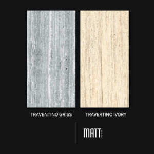 Azulejos de porcelana mate de alta gama, tamaño 600x1200, formato grande para pisos y paredes, para interiores residenciales y comerciales de lujo. - Product Image 1