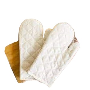 Manoplas para horno con logotipo personalizado, tela de lino y algodón suave para cocina, resistente al calor y fácil de manejar, sublimación en blanco para impresión OEM - Product Image 1