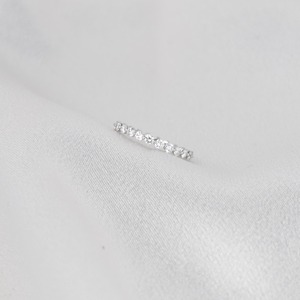 1 Carat Brilliant Lab Grown Diamond 14K Solid Gold IGI Certified Eternity Band Full <b>Circle</b> Wedding <b>Ring</b> Dainty Stackable Minimal - Product Image 5