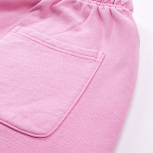 Eco-Friendly Organic Cotton Sweat Shorts Unisex Recycled Polyester Fleece Lined Custom Embroidery Blank Jogger Shorts - Product Image 3