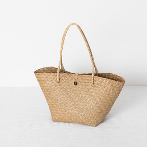 Sac shopping éco-responsable en matière naturelle, qualité supérieure, sacs à bandoulière en jonc de mer, offre exceptionnelle - Product Image 3