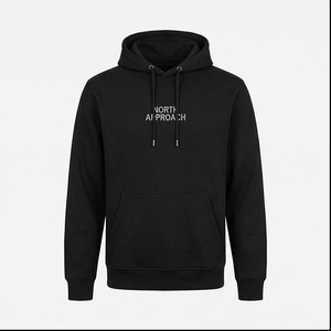 Hoodie surdimensionné élégant pour homme, design vintage délavé avec poche avant, confortable, personnalisable pour l'hiver. - Product Image 1
