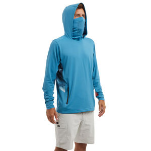 Sudadera con Capucha de Pesca de Alto Rendimiento, Talla Grande, Protección UV UPF 50+, Impermeable, de Secado Rápido, Transpirable y Antibacteriana, Manga Larga, para Senderismo - Product Image 1