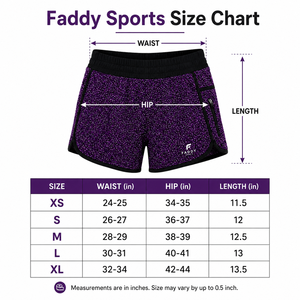 Purple Black <b>Glitter</b> Print Women Running Shorts Zip Pocket Elastic Waist Contrast Trim Custom Logo Fitness Activewear Wholesale - Product Image 6