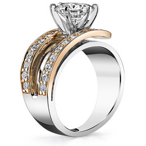 แหวนทองคำแท้ 14k/18k แบบขายส่ง แหวนเพชรเพาะเลี้ยงในห้องปฏิบัติการ แหวนหมั้น ได้รับการรับรองจาก IGI สำหรับผู้หญิง สวมใส่ในโอกาสต่างๆ - Product Image 3