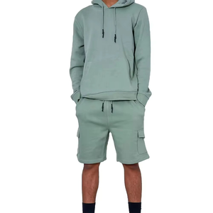 Nouveaux ensembles courts élégants et légers en molleton 100 % coton, respirants, coupe ample, à épaules tombantes, pour la saison hivernale - Product Image 3